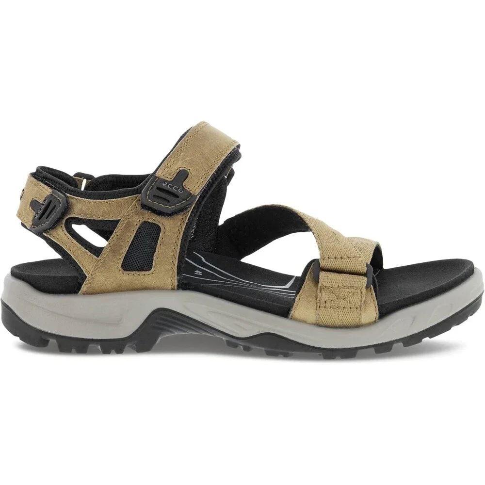 Ecco Yucatan Coast Sport Men 14 Nutmeg Brown Nubuck Leather Hiking Sandal ZPO496